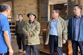 Phó Chủ tịch Thường trực UBND tỉnh Nguyễn Tuấn Thanh kiểm tra thiệt hại sau mưa lũ tại Khu công nghiệp Phú Tài và Long Mỹ