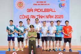 136 vận động viên tham gia Giải Pickleball Công an tỉnh năm 2025