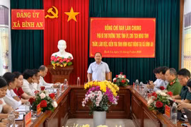 Phó Bí thư Thường trực Tỉnh ủy Rah Lan Chung kiểm tra mô hình 2 cấp tại xã Bình An