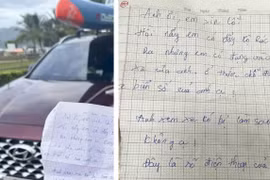 Cái cúi đầu và bức thư xin lỗi gửi chủ ô tô của anh lao công gây bão mạng