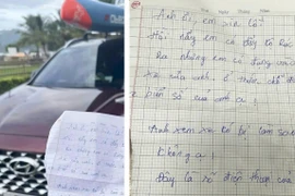 Cái cúi đầu và bức thư xin lỗi gửi chủ ô tô của anh lao công gây bão mạng