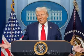 Tổng thống Mỹ Donald Trump sẽ không tranh cử tổng thống trong năm 2028. Ảnh: THX/TTXVN)