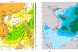 Vùng biển Gia Lai có gió giật cấp 7-8, đất liền mưa rào và giông