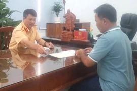 Tài xế 14 lần vi phạm tốc độ bị xử phạt và được giáo dục cá biệt. Ảnh: Minh Ngọc