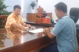 Tài xế 14 lần vi phạm tốc độ bị xử phạt và được giáo dục cá biệt. Ảnh: Minh Ngọc