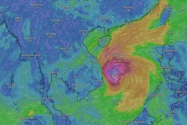 Bão số 13 cách Quy Nhơn khoảng 290 km.