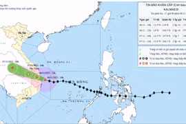 Bão số 13 đã vào tới vùng biển Đắk Lắk-Gia Lai, sức gió giật cấp 17
