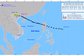 Bão số 11 suy yếu thành áp thấp nhiệt đới trên đất liền