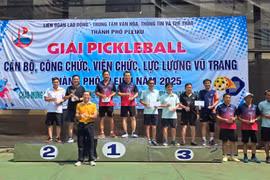 Pleiku: Bế mạc Giải Pickleball cán bộ, công chức, viên chức và lực lượng vũ trang