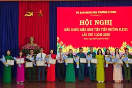 Phường Pleiku biểu dương 69 tập thể, cá nhân điển hình tiên tiến 