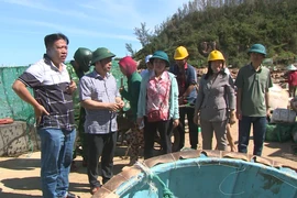 Phó Chủ tịch Thường trực UBND tỉnh Gia Lai Nguyễn Tuấn Thanh kiểm tra và chỉ đạo công tác khắc phục hậu quả bão số 13 tại khu vực ven biển phường Quy Nhơn Nam.