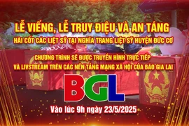 Báo Gia Lai sẽ truyền hình trực tiếp lễ viếng, truy điệu và an táng hài cốt liệt sĩ tại Nghĩa trang Liệt sĩ huyện Đức Cơ