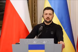 Tổng thống Ukraine Volodymyr Zelensky. 
