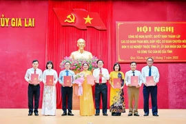 Gia Lai: Công bố quyết định thành lập các cơ quan, đơn vị và công tác cán bộ thuộc diện Ban Thường vụ Tỉnh ủy quản lý