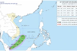 Xuất hiện áp thấp nhiệt đới gần biển Đông, di chuyển 15 km/h