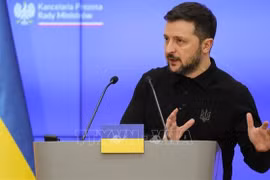 Tổng thống Ukraine Volodymyr Zelensky.