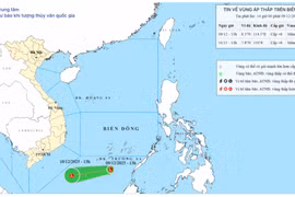 Xuất hiện vùng áp thấp trên Biển Đông, tốc độ 20 km/h
