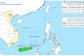 Xuất hiện vùng áp thấp trên Biển Đông, tốc độ 20 km/h