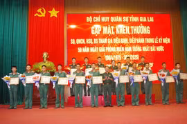 Khen thưởng cán bộ, chiến sĩ tham gia lễ kỷ niệm 50 năm Ngày Giải phóng miền Nam