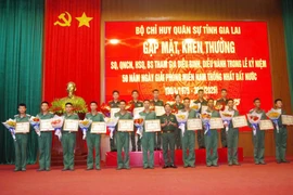 Khen thưởng cán bộ, chiến sĩ tham gia lễ kỷ niệm 50 năm Ngày Giải phóng miền Nam