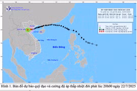 Bão số 3 suy yếu thành áp thấp nhiệt đới khi vào đất liền