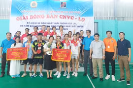 220 vận động viên tranh tài tại giải bóng bàn huyện Phú Thiện