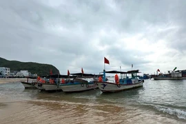 Các địa phương cần thông báo cho thuyền trưởng, chủ các phương tiện, tàu thuyền đang hoạt động trên biển biết để chủ động phòng tránh mưa giông, sóng lớn trên biển. Ảnh: P.V