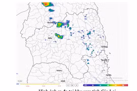 Cảnh báo mưa lớn cục bộ tại một số khu vực thuộc tỉnh Gia Lai
