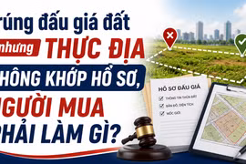 Trúng đấu giá đất nhưng thực địa không khớp hồ sơ, người mua phải làm gì?