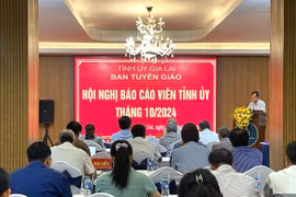 Gia Lai: 115 đại biểu tham dự hội nghị báo cáo viên Tỉnh ủy tháng 10-2024