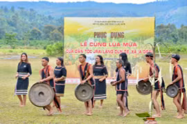 Phục dựng lễ cúng lúa mùa của đồng bào Jrai