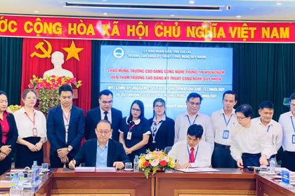 Trường Cao đẳng Kỹ thuật Công nghệ Quy Nhơn và Trường Cao đẳng Công nghệ Thông tin Kyungnam ký kết hợp tác