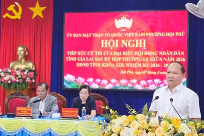 Tổ đại biểu số 5 HĐND tỉnh Gia Lai tiếp xúc cử tri phường Hội Phú và An Phú