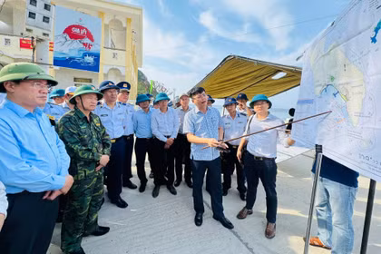 Khảo sát địa điểm quy hoạch xây dựng Hải đội Cảnh sát biển tại xã đảo Nhơn Châu 