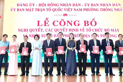 Phường Thống Nhất còn 11 tổ dân phố sau sắp xếp