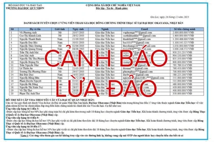 Trường Đại học Quy Nhơn cảnh báo lừa đảo về chương trình trao đổi sinh viên và học bổng hiệp định Nhật Bản năm 2026