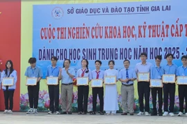Lễ bế mạc và trao giải Cuộc thi nghiên cứu khoa học, kỹ thuật cấp tỉnh dành cho học sinh trung học tỉnh Gia Lai năm học 2025-2026 diễn ra vào chiều 15-1.