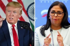 Tổng thống Mỹ Donald Trump và Tổng thống lâm thời Venezuela Delcy Rodriguez lần đầu tiên điện đàm. Ảnh: India Today