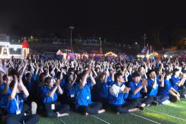 Hội trại thắp lửa Tháng Thanh niên của Trường THPT Lê Lợi