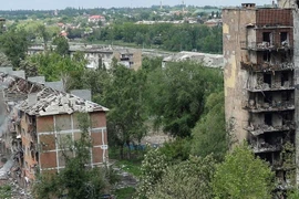 Quang cảnh một góc thành phố Pokrovsk. Ảnh: DW