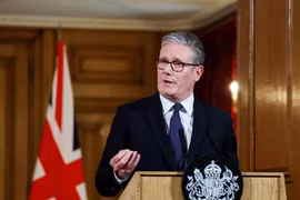 Thủ tướng Anh Keir Starmer thông báo quyết định công nhận Nhà nước Palestine. Ảnh: The Guardian