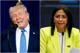 Tổng thống Trump khẳng định Mỹ không tham chiến với Venezuela. Ảnh: EPA