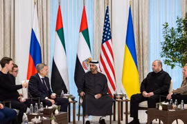 Cuộc đàm phán ba bên Nga - Mỹ - Ukraine đầu tiên được tổ chức tại Abu Dhabi. Ảnh: EPA