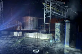 Vụ tấn công bằng UAV làm hư hại cảng Tuapse trên Biển Đen. Ảnh: Reuters