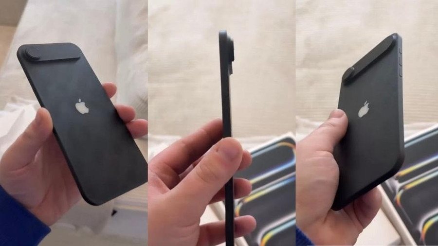 Trên tay mẫu iPhone 17 Air do tài khoản có tên Majin Bu đăng trên mạng xã hội X. iphone17.jpg