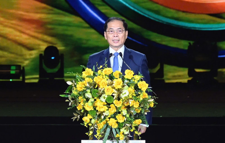 Phó thủ tướng Bùi Thanh Sơn phát biểu tại Lễ khai mạc vào tối 5-12.