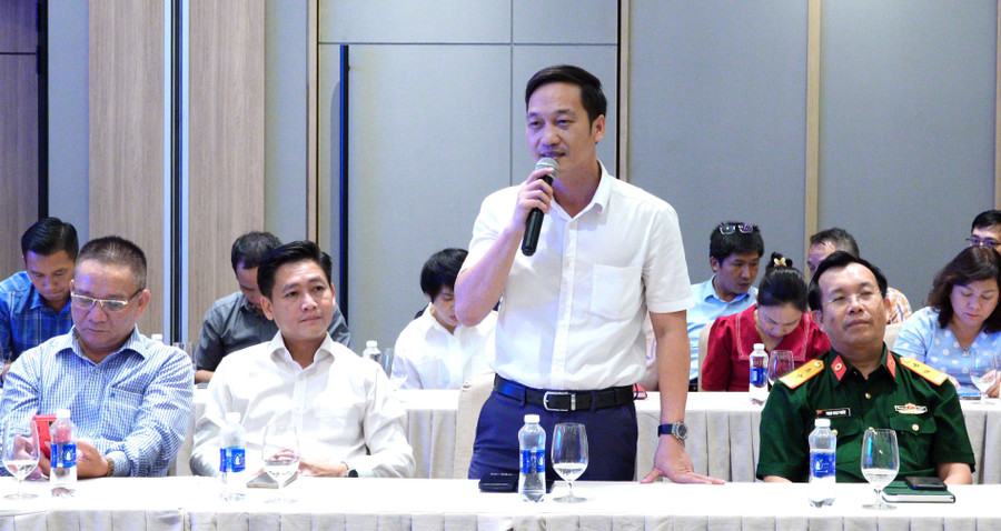 Đại diện các doanh nghiệp, nhà đầu tư phát biểu tại buổi gặp mặt. Ảnh: M.N dai-dien-cac-doanh-nghiep-nha-dau-tu-phat-bieu-tai-buoi-gap-mat.jpg