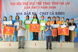 Bế mạc môn bắn nỏ Đại hội Thể dục thể thao tỉnh Gia Lai 