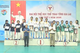  Xã Ia Krái giành ngôi nhất môn karate tại Đại hội Thể dục thể thao tỉnh Gia Lai