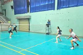 Gần 150 tay vợt tranh tài tại Giải Vô địch Cầu lông, Bóng bàn gia đình tỉnh Gia Lai